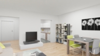 NEUBAU-2,5-Zimmerwohnung mit schönem Balkon und Aufzug in zentraler Lage! - Visualisierung