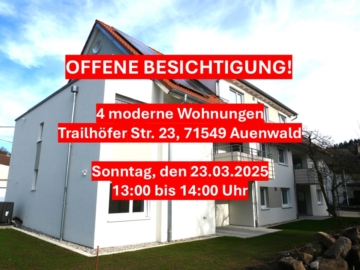 Klasse Wohnung mit Terrasse und Gartenanteil!, 71549 Auenwald, Erdgeschosswohnung